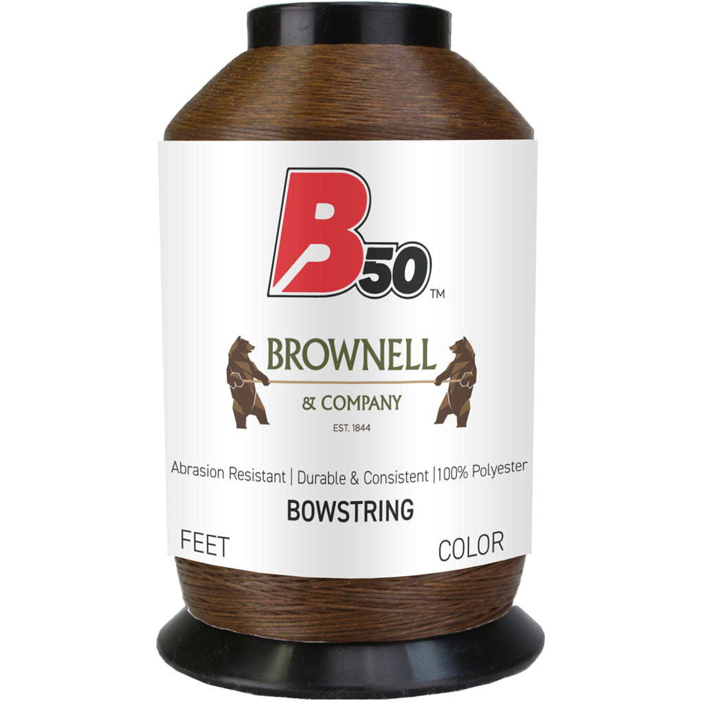 Brownell B50 Bowstring Material Dark Brown 1/4 lb.