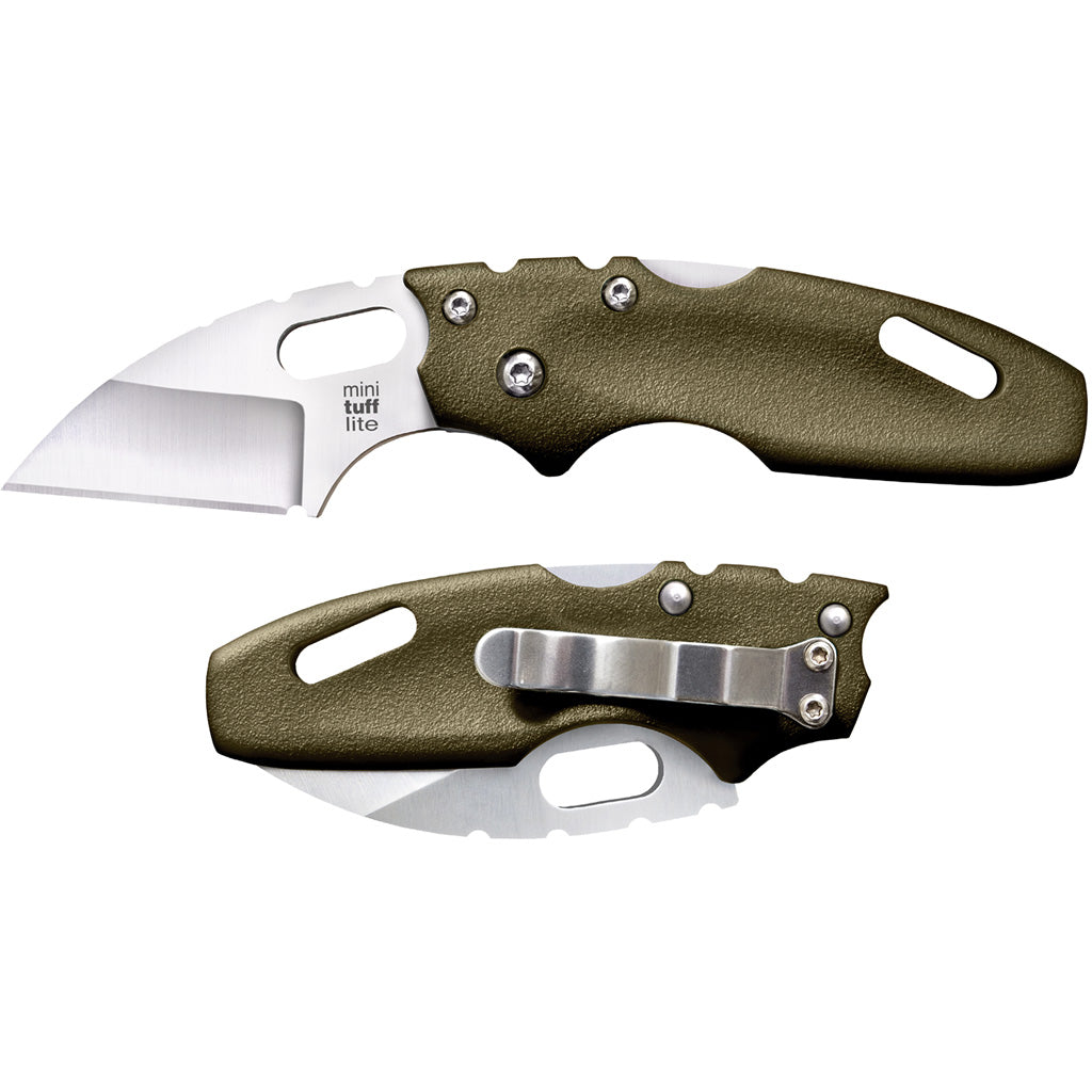 Cold Steel Mini Tuff Lite Plain Edge Folding Knife OD Green