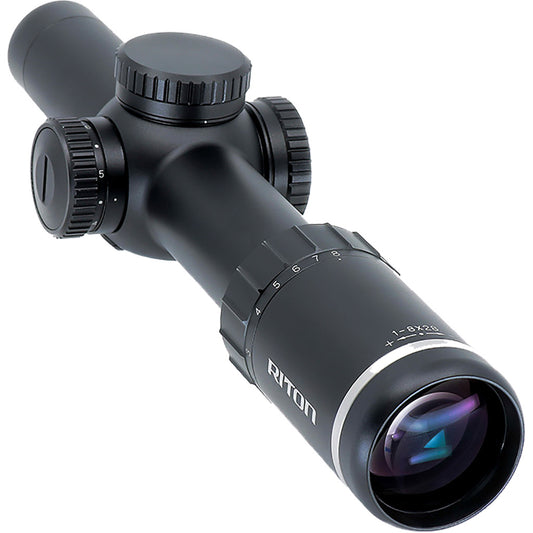 Riton X7 Primal Rifle Scope 1-8x28mm Black RG4 Reticle