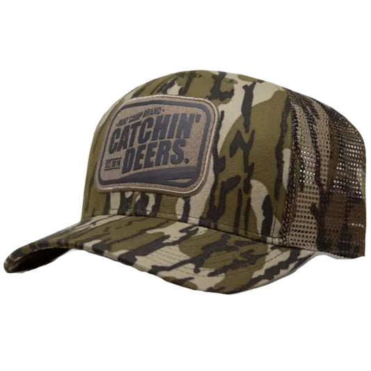 Catchin Deer Vintage Patch Cap Mossy Oak BOTTOMLAND