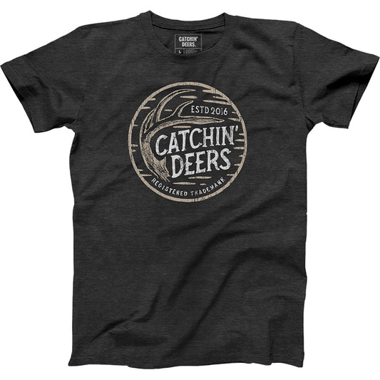 Catchin Deers Shed Antler Tee Charcoal 3X-Large