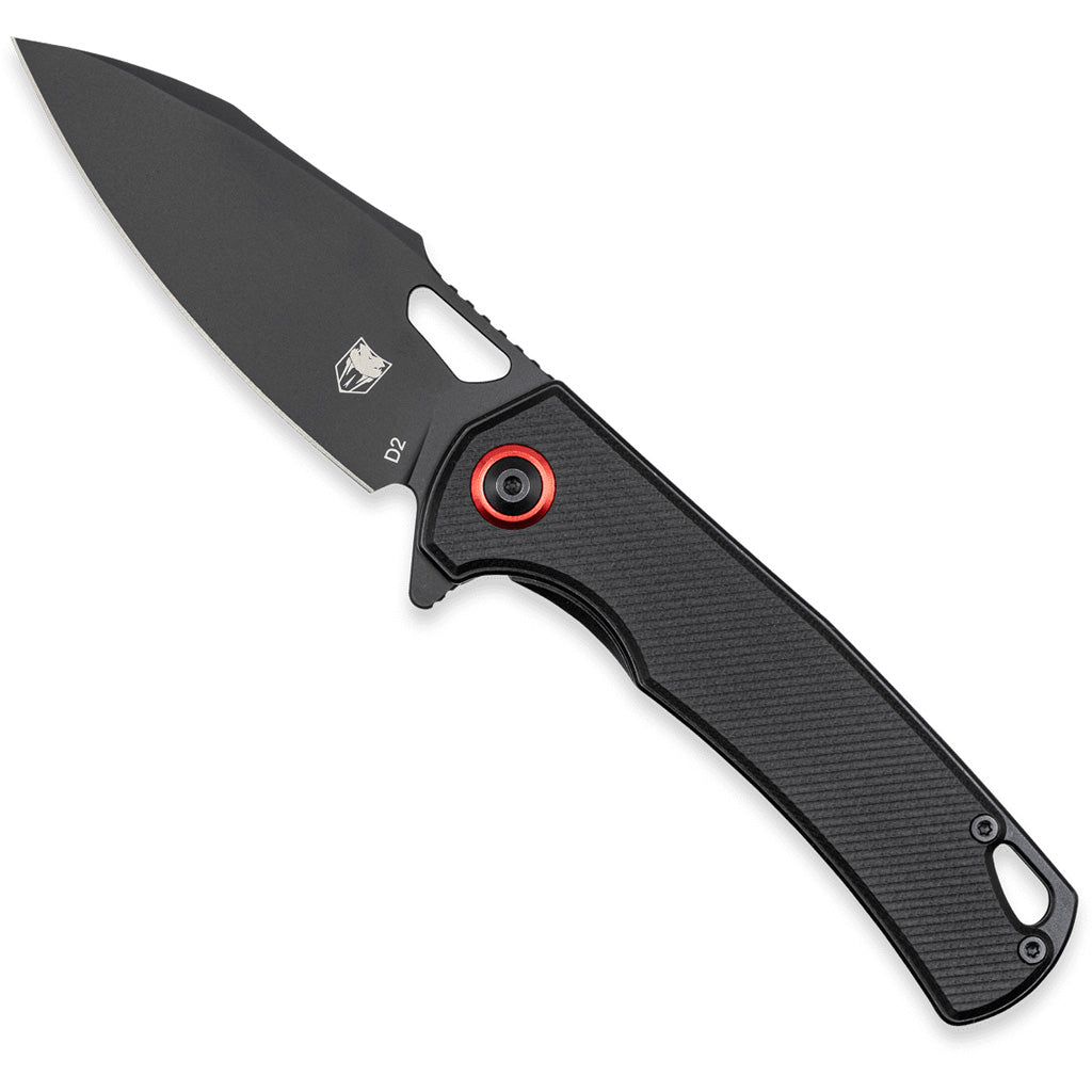 CobraTec Wolverine Liner Lock Drop Knife Folding Blade Black