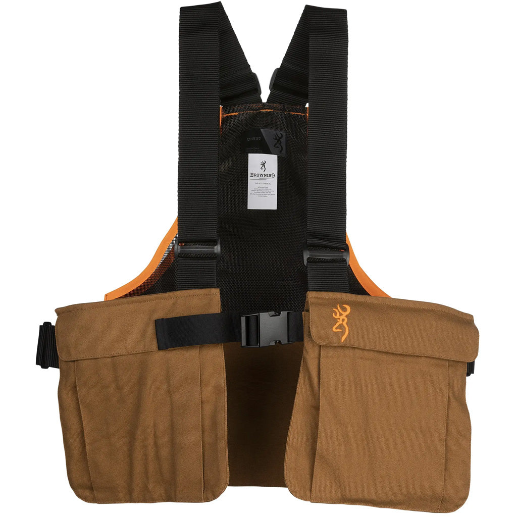 Browning Upland Strap Vest Tan/Blaze OSFM