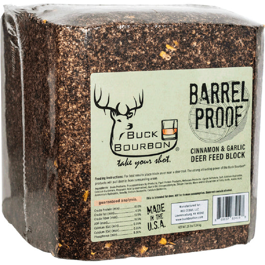 Buck Bourbon Barrel Proof Cinnamon Garlic Block 25lb Block
