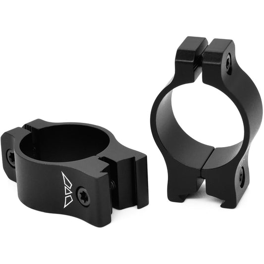 Warne Vapor Rimfire Rings Matt Black 1 in. Low
