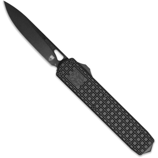CobraTec Medium Black Mamba OTF Knife OTF Blade Black