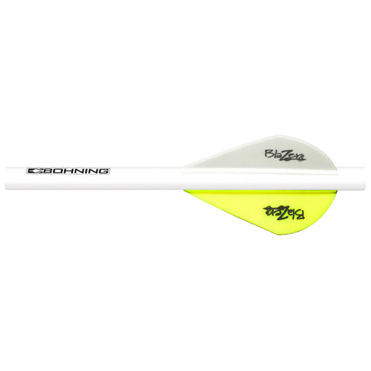 Bohning Blazer QuikFletch Neon Yellow/White 6 pk.