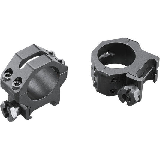 Weaver Classic 4Hole Skeleton Rings Matte Black 1"" Medium Clamshell Pack