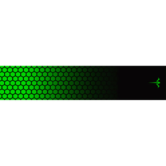 White Water Archery Honeycomb Fade Arrow Wraps Fade Lime Green 5 in. x 1.125 in. 15 pk.