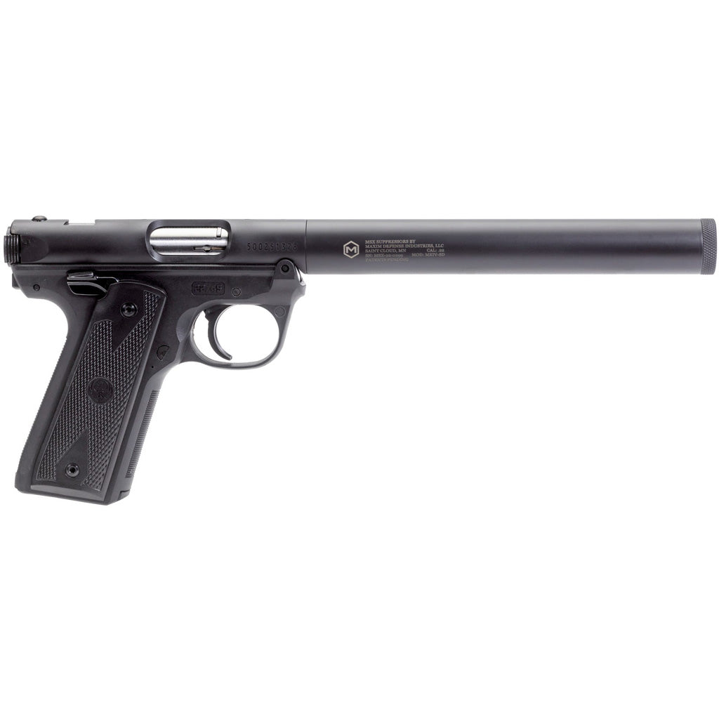 Maxim Ruger Mark IV Suppressed Pistol 22 LR 5.9 in. Black w/ Optics Mount 10 rd.