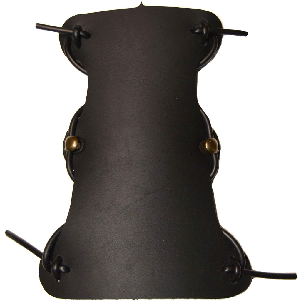 Bateman Traditional Leather Armguard Black 6.5 in.