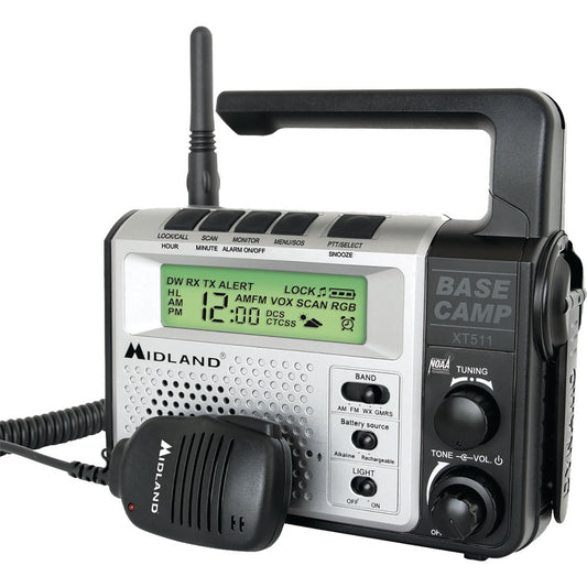 Midland XT511 Base Camp Radio with NOAA Weather