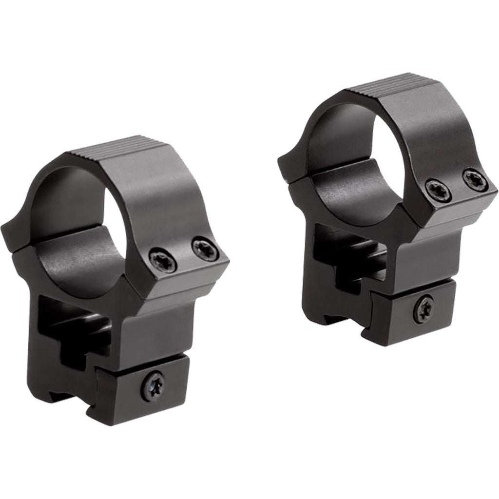 Sun Optics Standard Scope Rings 3/8 Dovetail 1 in High View-Thru Matte Black