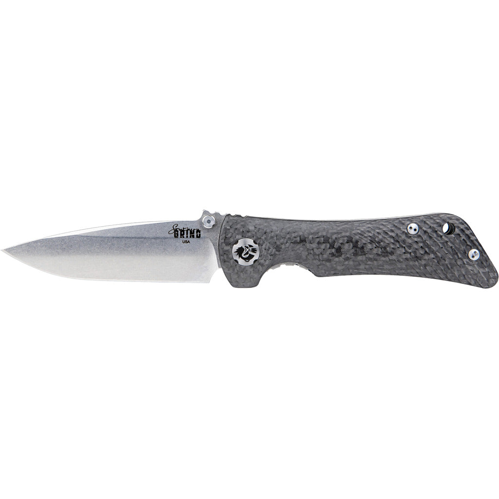 Southern Grind Spider Monkey Folding Knife 3.25 in. Drop Point Stain w/Carbon Fiber Handle