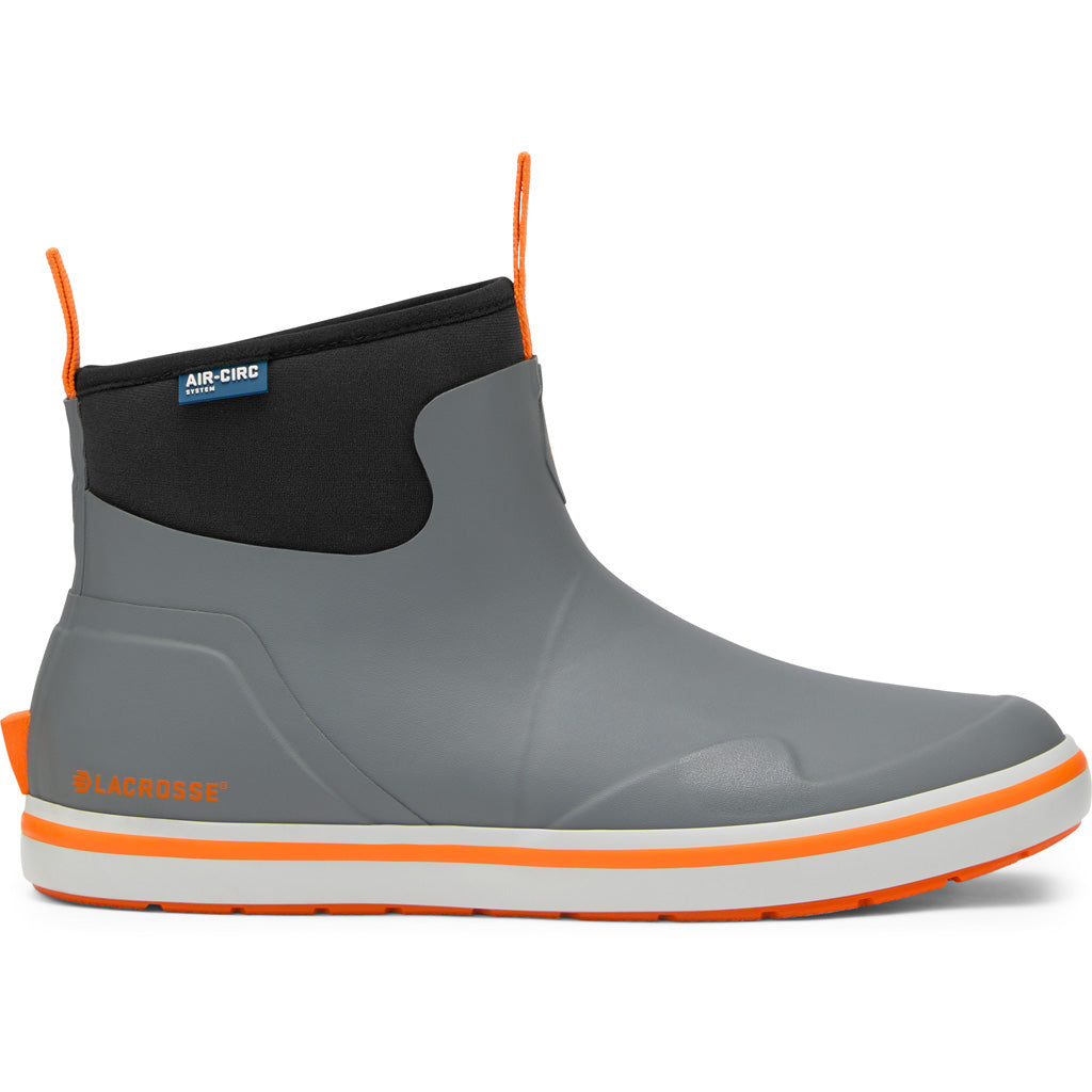 Lacrosse Men's Alpha Deck Boot Gray/Orange Size 13