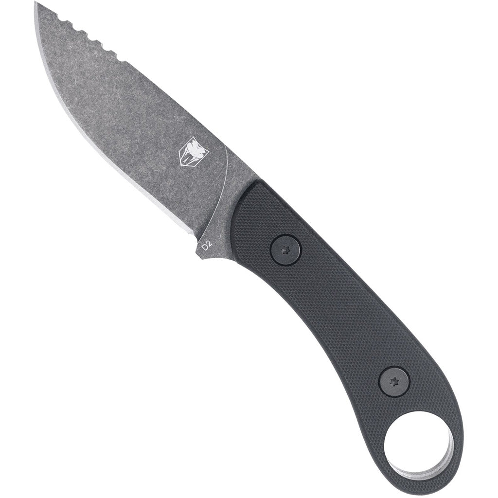 CobraTec D2 Skinner Knife Generation II Fixed Blade Black