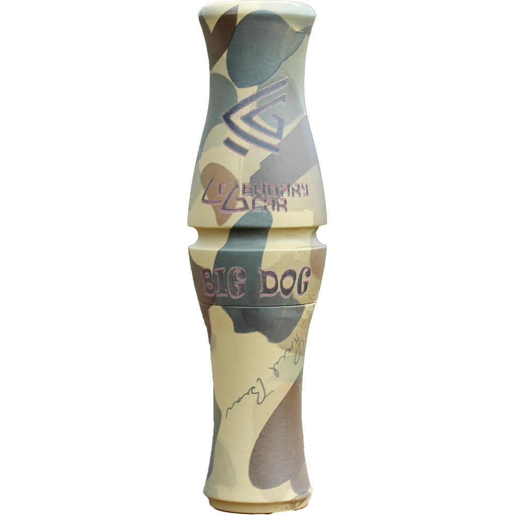 Legendary Big Dog Goose Call Molded Broken In Guts Brown