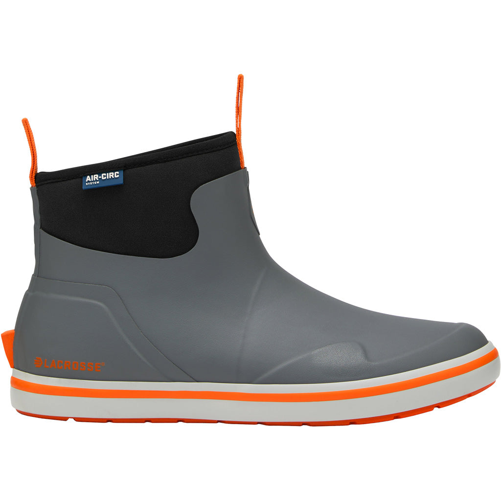 Lacrosse Men's Alpha Deck Boot Gray/Orange Size 10
