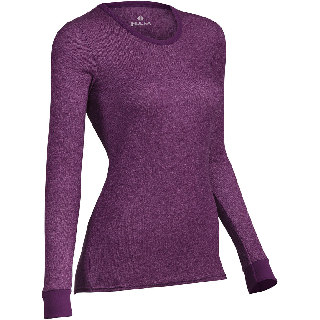 Indera womens Performance Rib Knit Thermal Top Medium