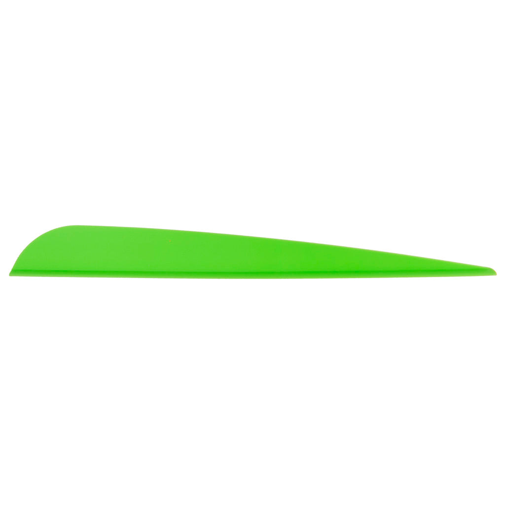 AAE Elite Plastifletch Vanes Bright Green 4.75 in. 100 pk.