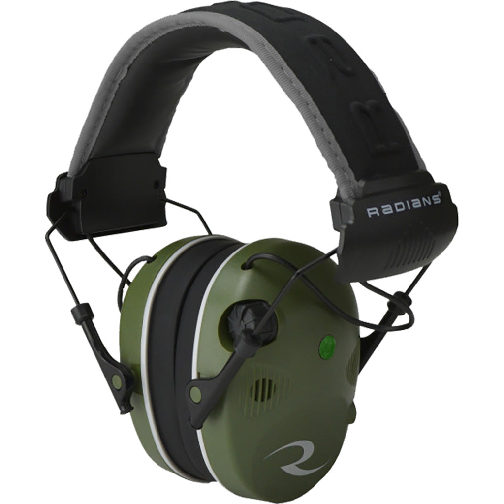 Radians R3400 Quad Mic Electronic Earmuff Military Green-black