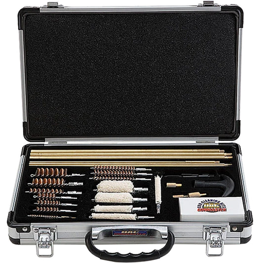 Gunmaster Deluxe Universal Gun Cleaning Kit Aluminum Case 35 Pc.