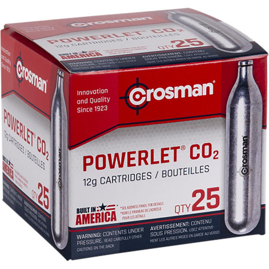 Crosman Powerlet Co2 Cartridges 25 Pk. - Archery Warehouse