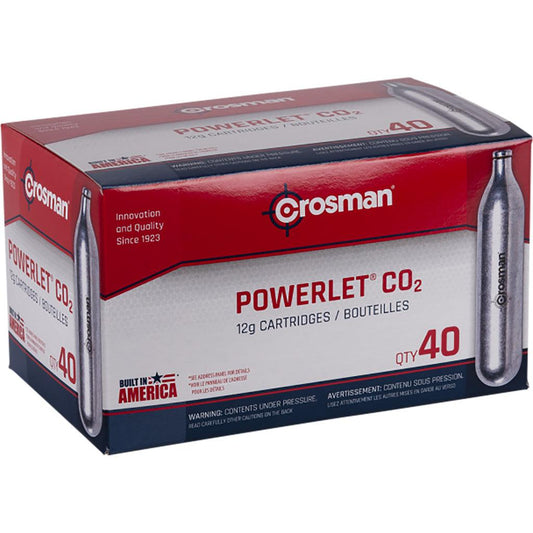 Crosman Powerlet Co2 Cartridges 40 Pk. - Archery Warehouse