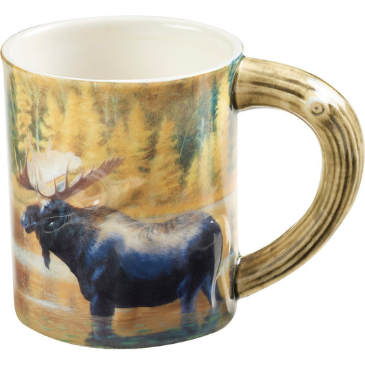 Wild Wings Sculpted Mug The Loner Moose