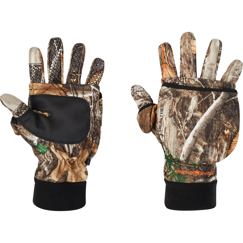 Arctic Shield Tech Finger System Gloves Realtree Edge Large