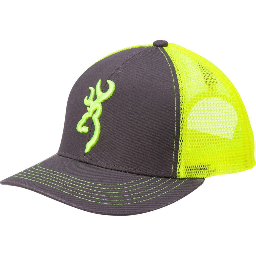 Browning Flashback Hat Charcoal-neon Green