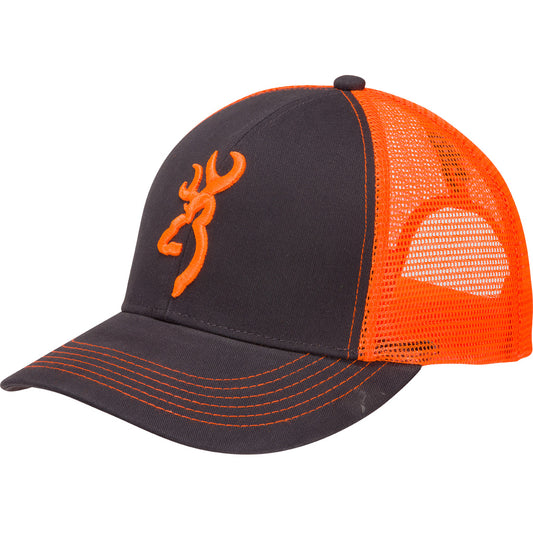 Browning Flashback Hat Charcoal-neon Orange