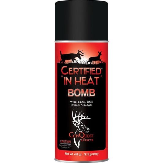 Conquest Scent Bomb Certified In Heat 4 Oz. - Archery Warehouse