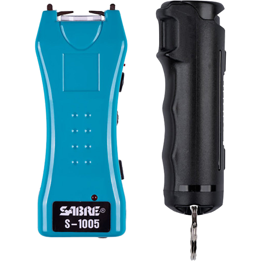 Sabre Pepper Spray And Stun Gun Defense Kit Teal
