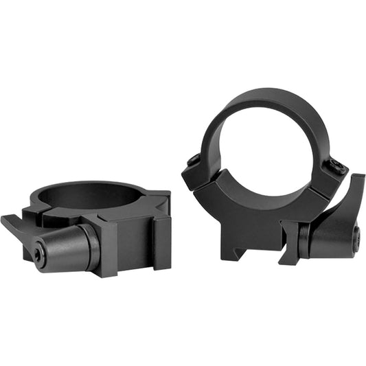 Warne Maxima Horizontal Qd Rimfire Scope Rings 3-8 Dovetail Matte Black 1 In. Medium