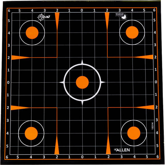 Ezaim Splash Sight-in Grid Adhesive Targets 12x12 5 Pk.