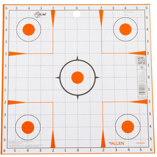 Ezaim Sight-in Grid Paper Targets 12x12 12 Pk.