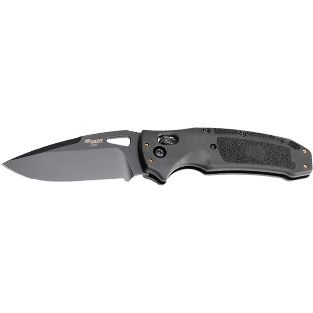 Hogue Sig Sauer K320 Nitron Folding Knife Black 3.5 In. Able Lock Drop Point
