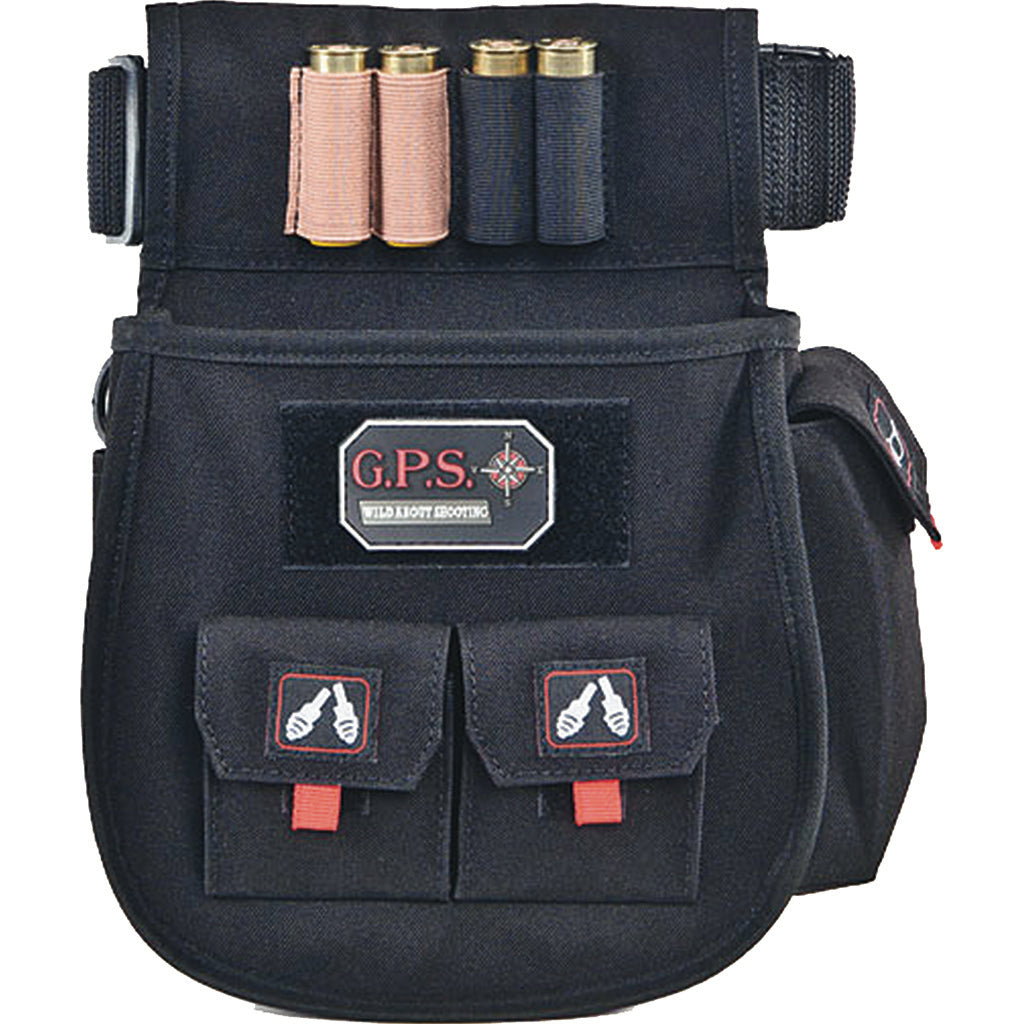 Gps Sporting Clays Deluxe Double Shell Pouch Black W-belt