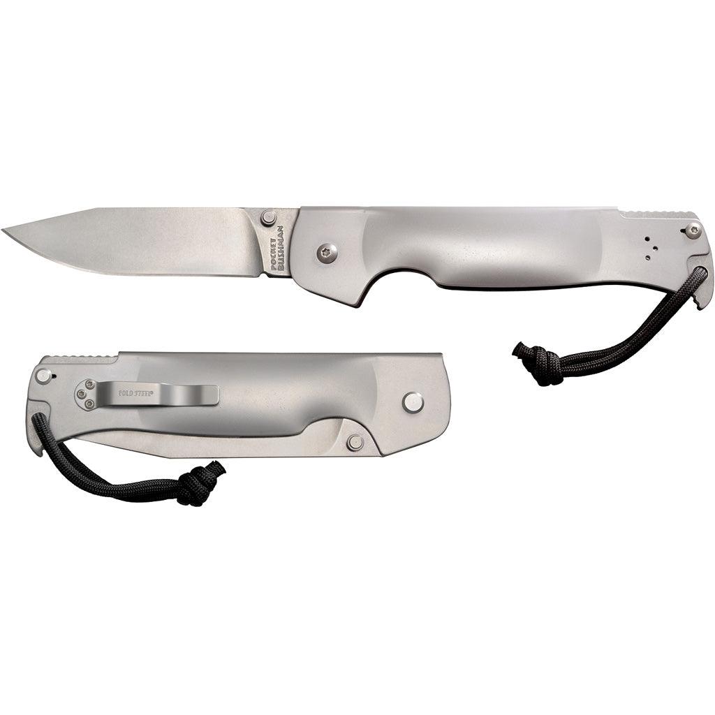 Cold Steel Pocket Bushman Folding Knife Sliver 4.5 In. - Archery Warehouse