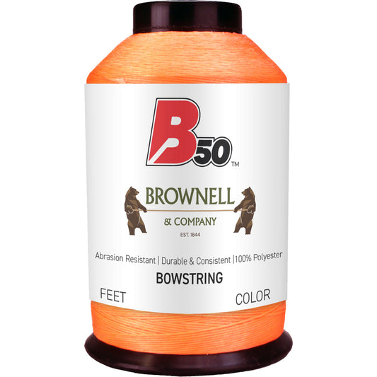 Brownell B50 Bowstring Material Fluorescent Orange 1/4 Lb.