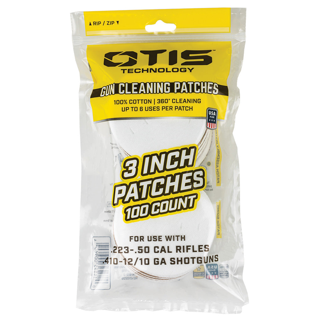 Otis Cleaning Patches 3 In. 100 Pk.