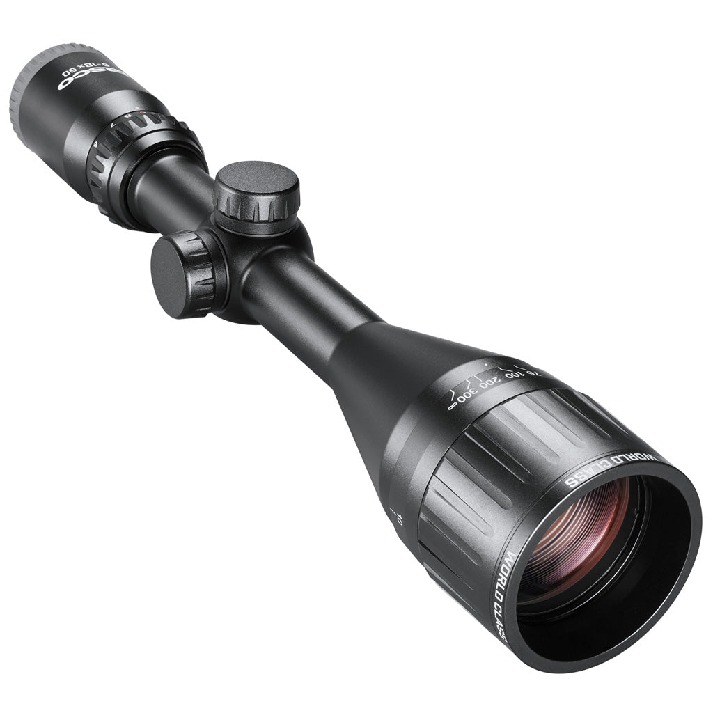 Tasco World Class Rifle Scope Matte Black 6-18x50mm 30-30 Reticle With Rings