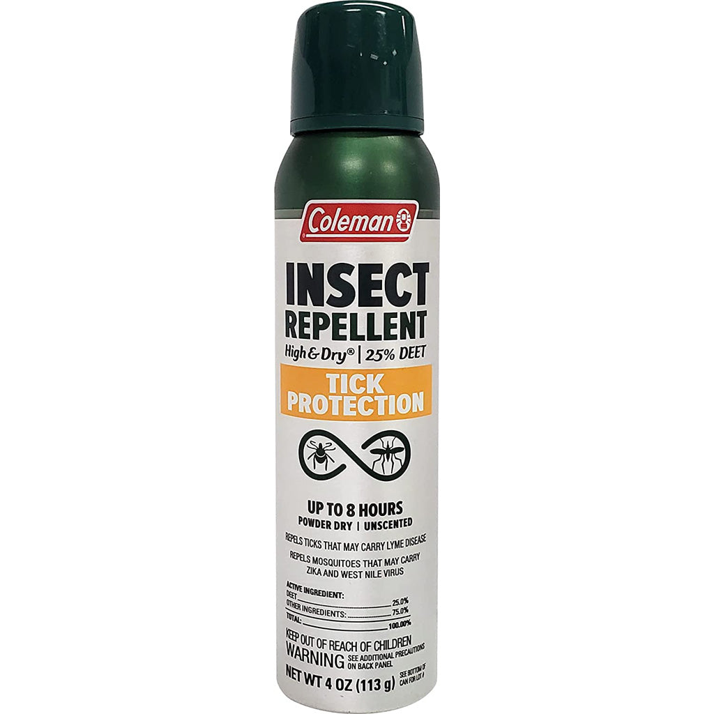 Coleman High And Dry Insect Repellent 4oz - 25% Deet W/ Tick Protection