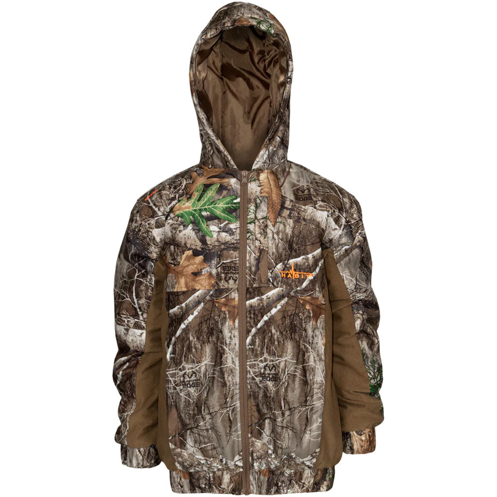 Habit Youth Cedar Branch Waterproof Bomber Realtree Edge Youth Large