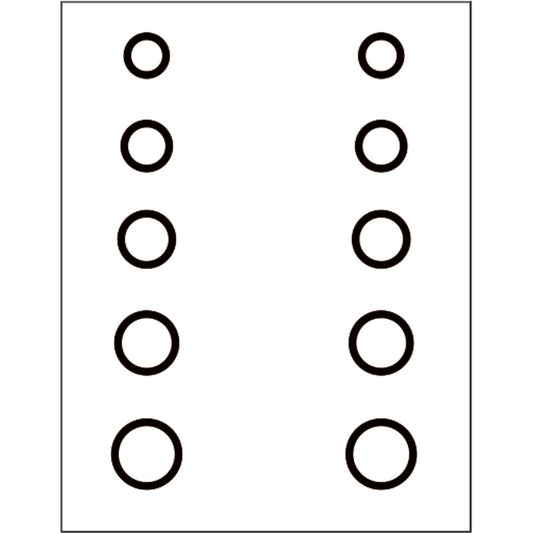 Gunstar Mini Circles Target Reticle Set Black