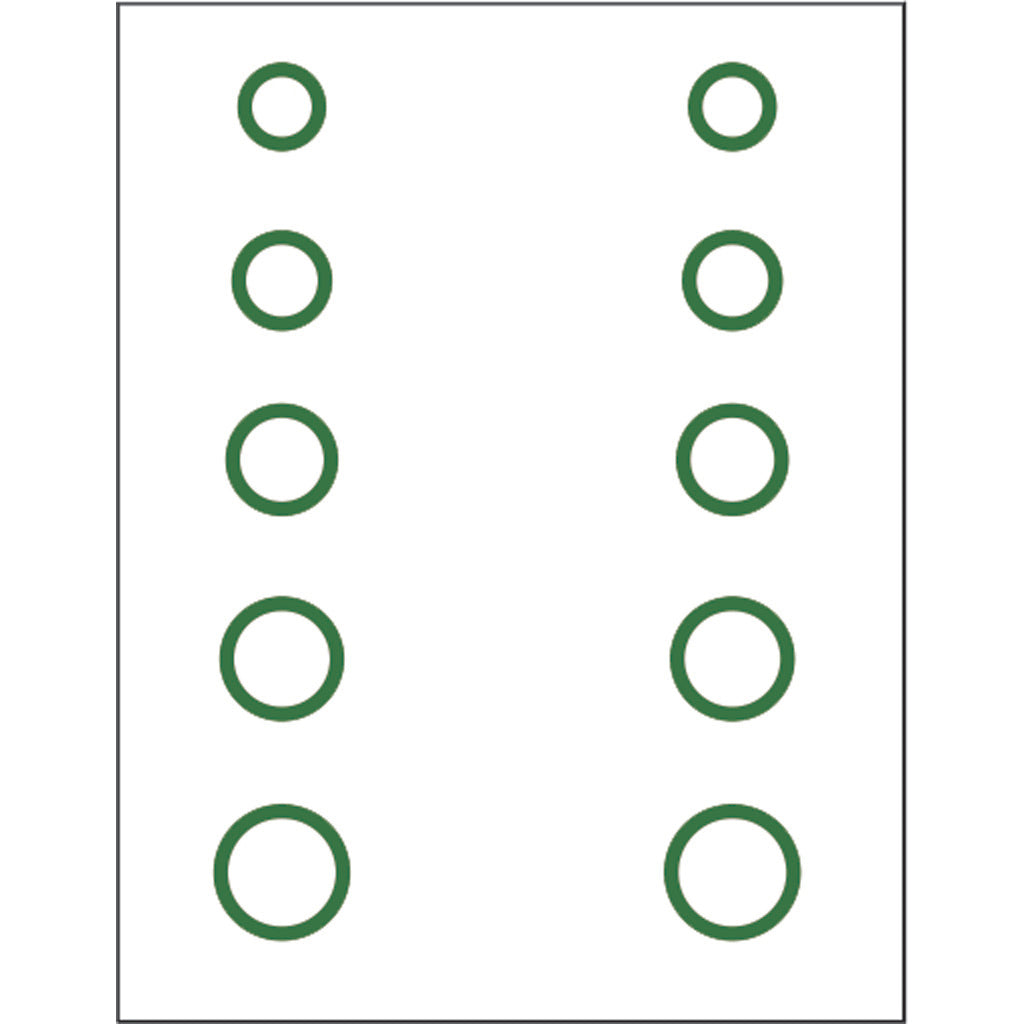 Green Mini Ciricles Rice Gunstar Mini Circles Target Reticle Set Green – Archery Warehouse