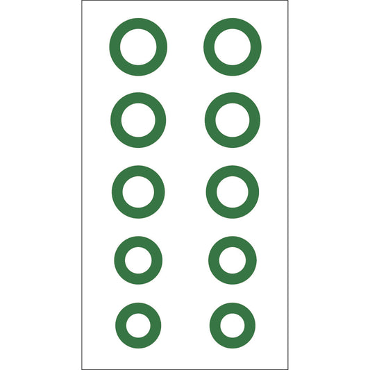 Gunstar Chubby Circle Reticle Set Green