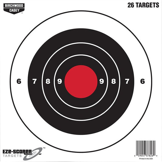 Birchwood Casey Eze-scorer Target Bullseye 8 In. 26 Pk.