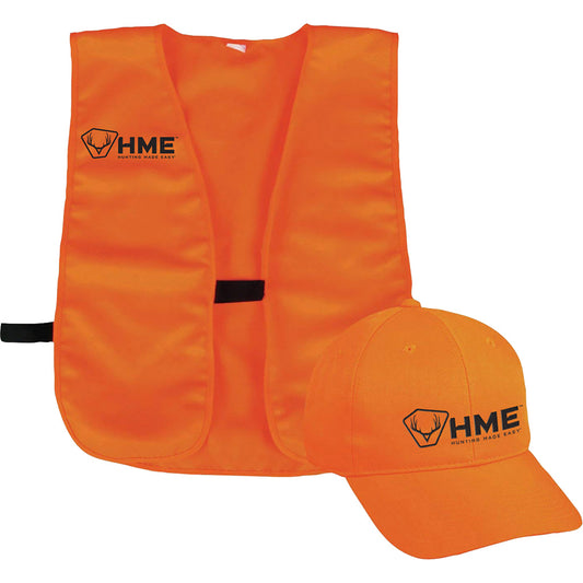 Hme Orange Vest & Hat Combo One Size